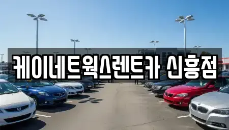 인천 중구 도원동 단기렌트카 전문 케이네트웍스렌트카 신흥점