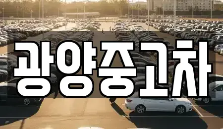 전남 광양시 봉강면 중고차 전문 광양중고차