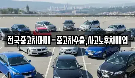 전북특별자치도 군산시 옥산면 중고차매입 전문 전국중고차매매-중고차수출,사고노후차매입