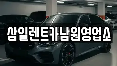 전북특별자치도 남원시 죽항동 렌트카 전문 삼일렌트카남원영업소