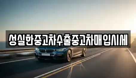 전북특별자치도 순창군 순창읍 중고차매입 전문 성실한중고차수출중고차매입시세