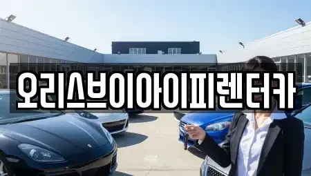 충남 공주시 신관동 렌트카 전문 오리스브이아이피렌터카