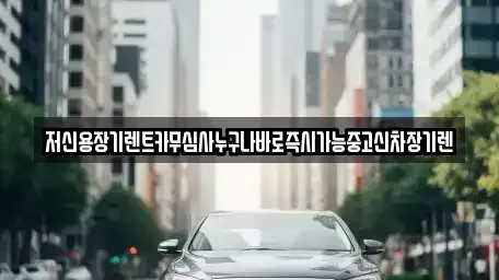 충남 논산시 가야곡면 렌트카 전문 저신용장기렌트카무심사누구나바로즉시가능중고신차장기렌