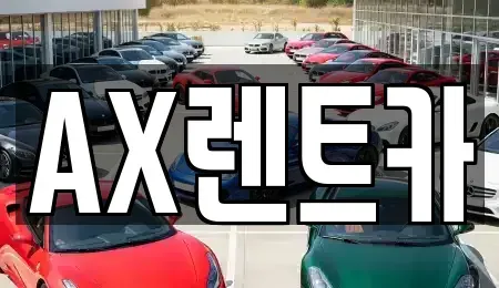 충청남도 서산시 잠홍동 장기렌트카 전문 AX렌트카