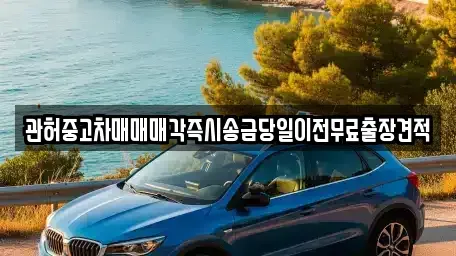 충청남도 서산시 잠홍동 중고차매매 전문 관허중고차매매매각즉시송금당일이전무료출장견적