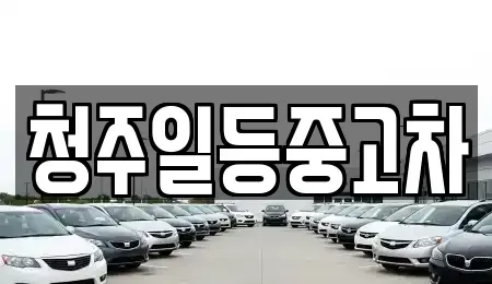 충청북도 청주시 흥덕구 중고차매매 전문 청주일등중고차