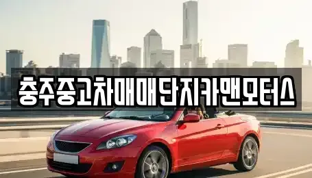 충청북도 충주시 동량면 중고차 전문 충주중고차매매단지카맨모터스